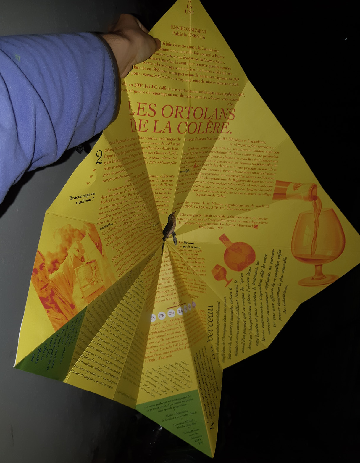 Flyer Géant, impression traceur, contre-collage, 570x570mm